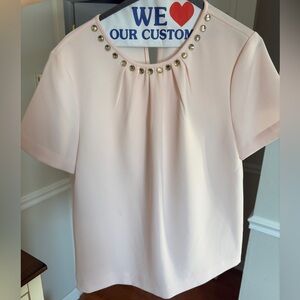 Kate Spade Embellished Crepe Top 💗♠️